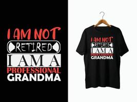 Grandma T-Shirt Design vector