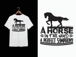 diseño de camiseta de caballo