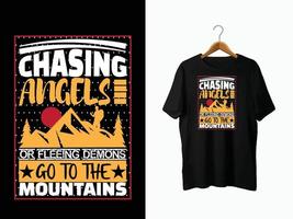 Mountain T-Shirt Design vector