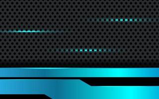 Abstract futuristic technology blue gradient light black cyber. with dark circle mesh pattern design modern background. eps10 vector