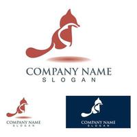 Fox Animal creative logo Template vector design