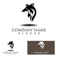 Fox Animal creative logo Template vector design