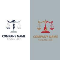 Justice Law logo icon template creative law firm illustration vector