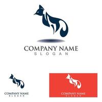 Fox Animal creative logo Template vector design