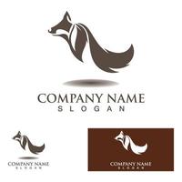 Fox Animal creative logo Template vector design