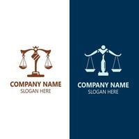 Justice Law logo icon template creative law firm illustration vector