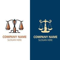 Justice Law logo icon template creative law firm illustration vector