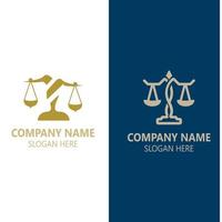 Justice Law logo icon template creative law firm illustration vector