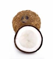 coconut on white background photo