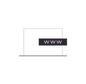 Web ui and basic app icon flat vector illustration.