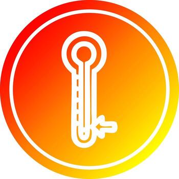 low temperature circular in hot gradient spectrum vector