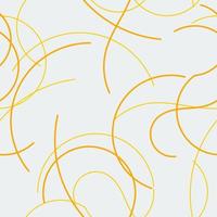líneas curvas amarillas abstractas editables vector patrón sin costuras para crear fondo y elemento decorativo