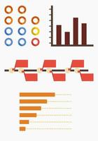 plantilla de vector de banner infográfico de nivel de porcentaje de estilo plano editable para visualización de datos