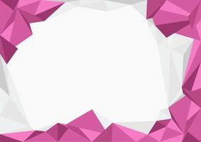 Editable Vector of Abstract Low Poly Magenta Polygonal Shapes for Text Background