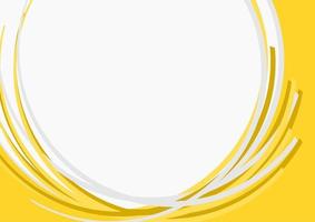 Editable Abstract Yellow Arcs Vector Shapes for Text Background