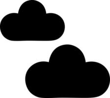 flat symbol snow cloud vector