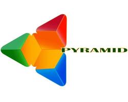 pyramid on a white background vector