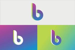 b diseño de logotipo vector