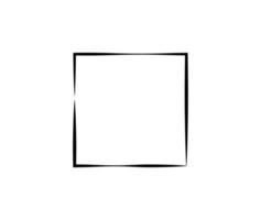 Square frame. Geometric abstract square element. Vector illustration