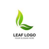 green eco logo vector