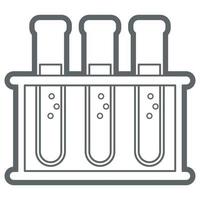 equipo de laboratorio de ciencias. tubo de muestra vector