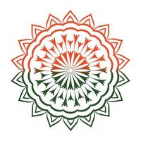 arte del mandala del día de la independencia india vector