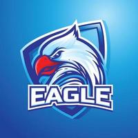 Eagle mascot logo design vector and illustration
