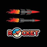 Rocket vector design and icon