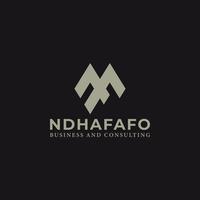 Abstract initial letter NF or FN logo in white-grey color isolated in black background applied for business and consulting company logo also suitable for the brands or companies have initial name FN vector