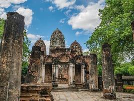 Wat si sawai Temple  At sukhothai historical park,Sukhothai city Thailand photo