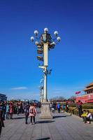 Beijing.China - 25 February 2017.Forbidden Palace with Unacquainted chinese people or touristin at beijing Capital City of china,Forbidden Palace was the former king palace in china photo