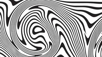 Abstract rippled or black lines pattern with wavy vibrant facture on white background and texture. Liquify lines 3D effect vector EPS 10