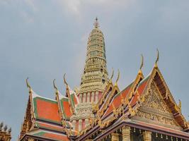 Wat phra kaew temple at bangkok city Thailand.Wat Phrakeaw Temple is the main Temple of bangkok Capital of Thailand photo