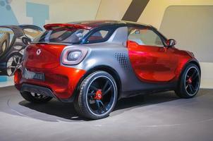 FRANKFURT - SEPT 21 Smart Forstars presented as world premiere at the 65th IAA Internationale Automobil Ausstellung on September 21, 2013 in Frankfurt, Germany photo