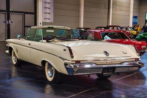 FRIEDRICHSHAFEN - MAY 2019 white CHRYSLER IMPERIAL CROWN 1963 cabrio at Motorworld Classics Bodensee on May 11, 2019 in Friedrichshafen, Germany photo