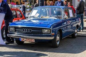 GERMANY, LIMBURG - APR 2017 blue AUDI F103 1965 in Limburg an der Lahn, Hesse, Germany photo