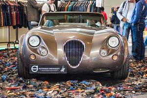 FRIEDRICHSHAFEN - MAY 2019 sand gray WIESMANN MF 30 MF30 1993 cabrio roadster at Motorworld Classics Bodensee on May 11, 2019 in Friedrichshafen, Germany photo