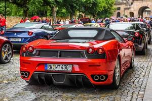 GERMANY, FULDA - JUL 2019 red FERRARI F430 Type F131 cabrio is photo