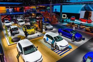 FRANKFURT, GERMANY - SEPT 2019 Volkswagen VW cars, IAA Internat photo