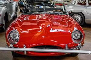 SINSHEIM, GERMANY - MAI 2022 red Jaguar E-Type cabrio 1963 photo