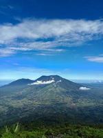 beautiful mountain view blue sky photo