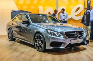 FRANKFURT - SEPT 2015 Mercedes-Benz E 400 presented at IAA Inte photo