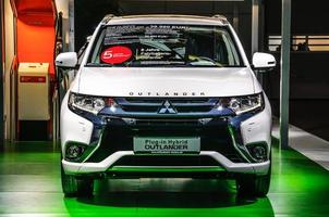 FRANKFURT - SEPT 2015 Mitsubishi Outlander plug-in Hybrid prese photo