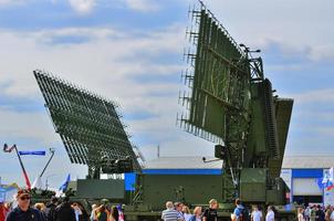 MOSCOW, RUSSIA - AUG 2015 mobile radar presented at the 12th MA photo