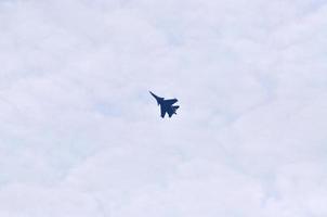 MOSCOW, RUSSIA - AUG 2015 fighter aircraft Su-30 Flanker-C at t photo