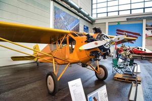 FRIEDRICHSHAFEN - MAY 2019 orange plane CURTISS ROBIN J-1 1929 at Motorworld Classics Bodensee on May 11, 2019 in Friedrichshafen, Germany photo