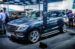 MOSCOW, RUSSIA - AUG 2012 MERCEDES-BENZ M-CLASS W166 presented as world premiere at the 16th MIAS Moscow International Automobile Salon on August 30, 2012 in Moscow, Russia photo