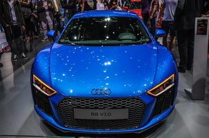 frankfurt - sept 2015 audi r8 v10 presentado en iaa internacional foto