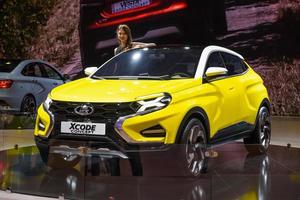 MOSCOW - AUG 2016 VAZ Lada XCode Concept presented at MIAS Moscow International Automobile Salon on August 20, 2016 in Moscow, Russia photo