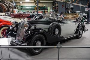 SINSHEIM, GERMANY - MAI 2022 gray black Horch 853 A 1938 cabrio photo